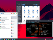 Xfce XFCE + Arc-Darker + Papirus-Light
